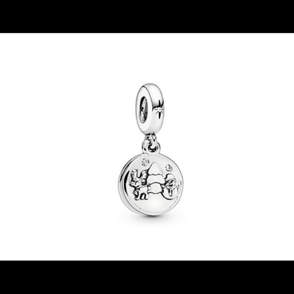 Snowy Scene Pandora Christmas dangle charm.